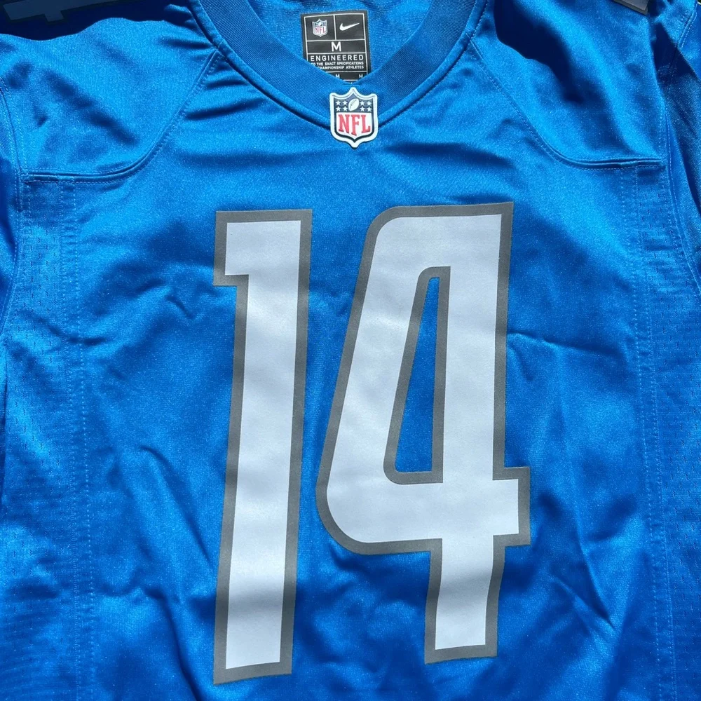 Men’s Medium Amon-Ra St. Brown Detroit Lions Nike Game Day NFL Jersey #14